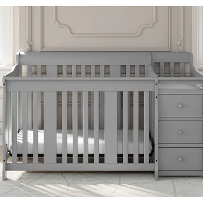 Storkcraft Portofino 5-in-1 Convertible Crib And Changer 1 Storkcraft Portofino 5-in-1 Convertible Crib And Changer