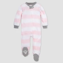 Burt's Bees Baby® Baby Girls' Rugby Striped Organic Cotton Sleep N' Play - Pink 7 Burt's Bees Baby® Baby Girls' Rugby Striped Organic Cotton Sleep N' Play - Pink -Baby Dream Shop GUEST 12e98236 0e58 4422 bf15 57763c39c4e6