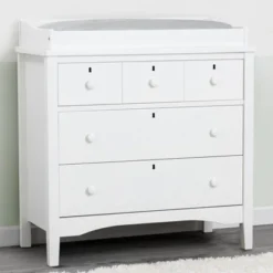 Delta Children Farmhouse 3 Drawer Dresser With Changing Top