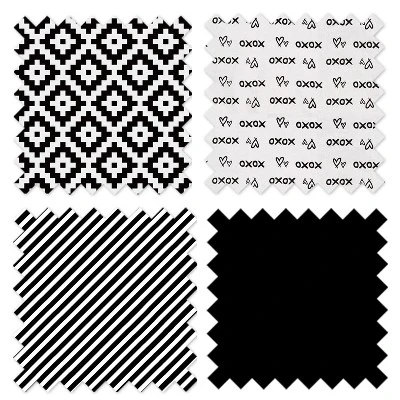 Bacati - Love Black/White Collapsible Laundry Hamper 5 Bacati - Love Black/White Collapsible Laundry Hamper - Image 5