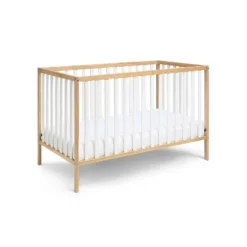 Baby Cache Deux Remi 3-in-1 Convertible Island Crib - Natural/White