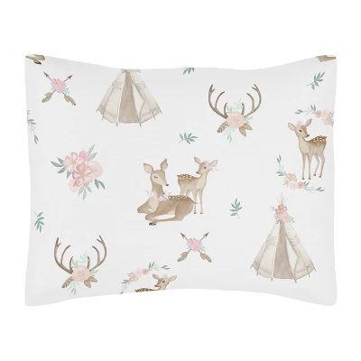 5pc Toddler Bedding Set Deer Floral - Sweet Jojo Designs 1 5pc Toddler Bedding Set Deer Floral - Sweet Jojo Designs