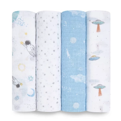 Aden + Anais Essentials Muslin Swaddle Blankets - 4pk 11 Aden + Anais Essentials Muslin Swaddle Blankets - 4pk - Image 11