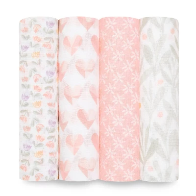 Aden + Anais Essentials Muslin Swaddle Blankets - 4pk 13 Aden + Anais Essentials Muslin Swaddle Blankets - 4pk - Image 13