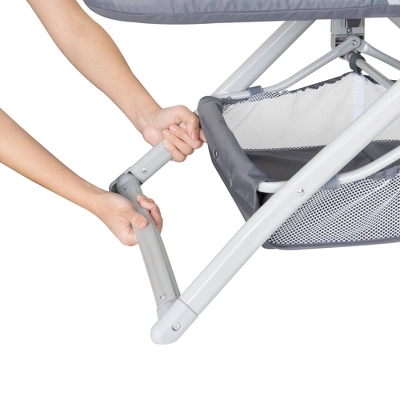 Baby Trend Quick-Fold 2-in-1 Rocking Portable Bassinet - Shadow Stone Gray 2 Baby Trend Quick-Fold 2-in-1 Rocking Portable Bassinet - Shadow Stone Gray - Image 2