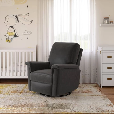 Baby Relax Terrin Swivel Glider Recliner Distressed Faux Leather 5 Baby Relax Terrin Swivel Glider Recliner Distressed Faux Leather - Image 5