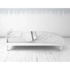 Bacati - Love/Hearts Muslin 4 Pc Toddler Bedding Set, Gray -Baby Dream Shop GUEST 89f027c6 4c97 419e 9e15 14fccd10ebce