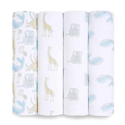 Aden + Anais Essentials Muslin Swaddle Blankets - 4pk 10 Aden + Anais Essentials Muslin Swaddle Blankets - 4pk - Image 10