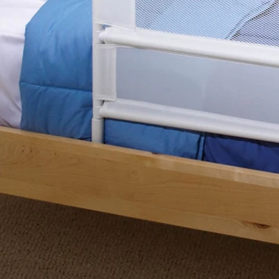 KidCo Mesh And Steel Double Pack Telescopic Toddler Child Bed Rail Guard, White 3 KidCo Mesh And Steel Double Pack Telescopic Toddler Child Bed Rail Guard, White - Image 3