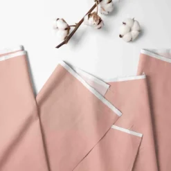 Bacati - 3 Layer Ruffled Crib/Toddler Bed Skirt - White/Coral/Gray