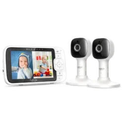 Hubble Connected Nursery Pal Cloud 5" Smart HD Twin Baby Monitor With Night Light