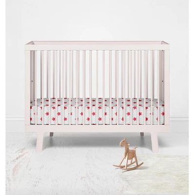 Bacati - Stars Red Ikat Muslin 100 Percent Cotton Universal Baby US Standard Crib Or Toddler Bed Fitted Sheet 3 Bacati - Stars Red Ikat Muslin 100 Percent Cotton Universal Baby US Standard Crib Or Toddler Bed Fitted Sheet - Image 3
