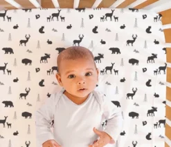 The Peanutshell Buffalo Plaid Crib Bedding Set, Woodland, 4pc To 12 Pc