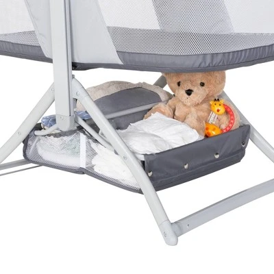 Baby Trend Quick-Fold 2-in-1 Rocking Portable Bassinet - Shadow Stone Gray 3 Baby Trend Quick-Fold 2-in-1 Rocking Portable Bassinet - Shadow Stone Gray - Image 3