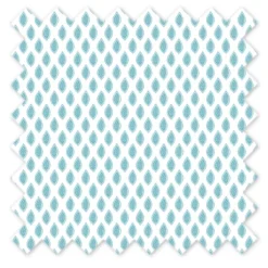 Bacati - Sophia Paisley Aqua Leaves Crib/Toddler Bed Skirt