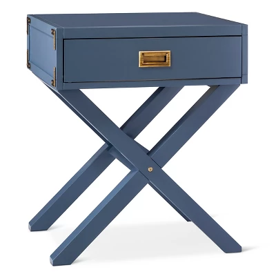 Baby Relax Georgia Campaign Nightstand - Blue 1 Baby Relax Georgia Campaign Nightstand - Blue