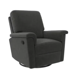 Baby Relax Terrin Swivel Glider Recliner Distressed Faux Leather