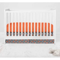 Bacati - Playful Fox Orange Gray 10 Pc Crib Bedding Set With 2 Crib Fitted Sheets 15 Bacati - Playful Fox Orange Gray 10 Pc Crib Bedding Set With 2 Crib Fitted Sheets -Baby Dream Shop GUEST d2d9b358 21ed 4efd 96aa 7d193edd385d