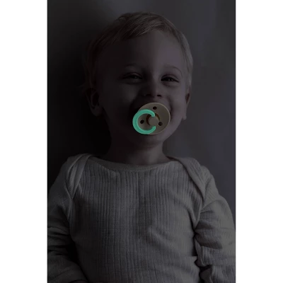 Bibs Glow In The Dark Latex Pacifier - 2pk 4 Bibs Glow In The Dark Latex Pacifier - 2pk - Image 4