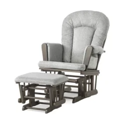 Child Craft Tranquil Glider And Ottoman - Dapper Gray