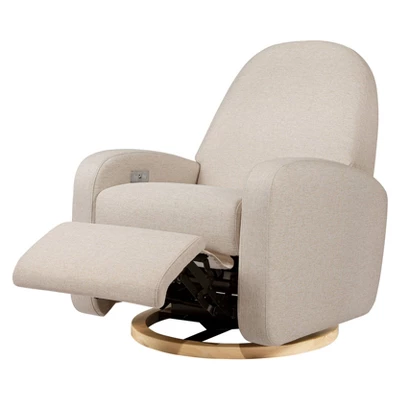 Babyletto Nami Electronic Recliner And Swivel Glider With USB Port And Light Wood Base 2 Babyletto Nami Electronic Recliner And Swivel Glider With USB Port And Light Wood Base - Image 2